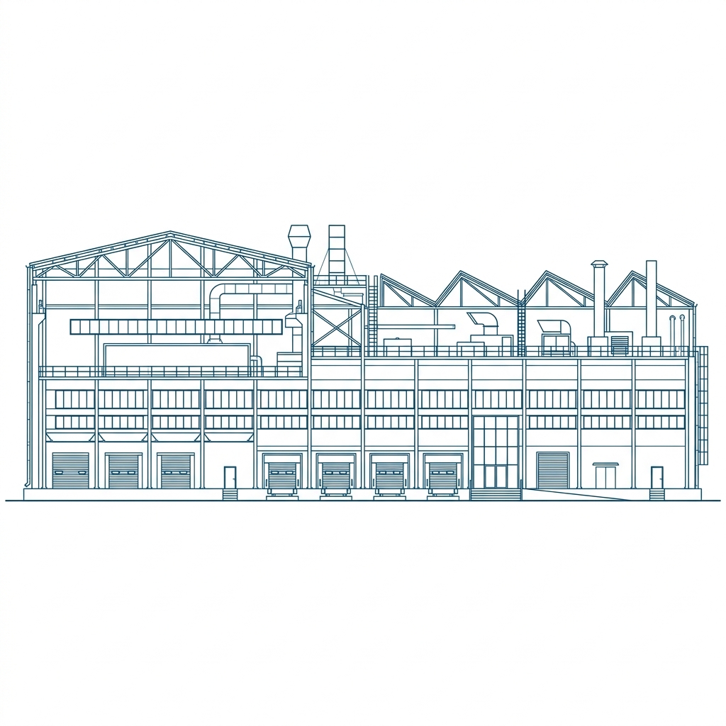 Factory elevation blueprint