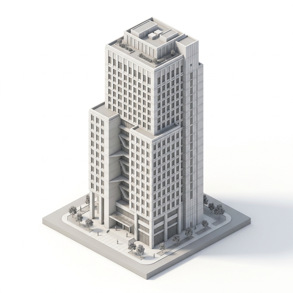 Commercial miniature 3D architectural model